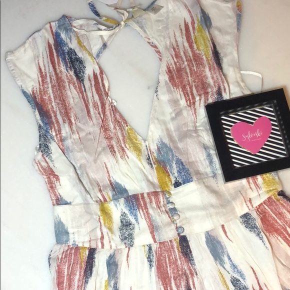 🔥Roxy Retro Poetic Sleeveless Midi Dress NWT - Picture 4 of 9